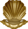 arany kagyló - Darmowy animowany GIF animowany gif
