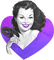soave woman vintage heart mask Valentine's day - gratis png geanimeerde GIF