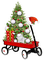 soave deco christmas tree car  green red - PNG gratuit GIF animé