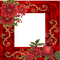 red christmas frame cadre noel - безплатен png анимиран GIF
