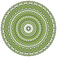 Green white mandala circle [Basilslament] - gratis png geanimeerde GIF