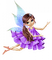 El hada de vestido lila - nemokama png animuotas GIF