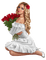 Kaz_Creations Woman Femme Flowers - ücretsiz png animasyonlu GIF