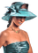 Девушка в шляпе - darmowe png animowany gif