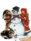 loly33 bonhomme de neige enfant - png gratuito GIF animata
