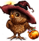 halloween owl by nataliplus - png gratis GIF animado