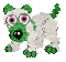 Petz Green and White Scottish Terrier - GIF animé gratuit GIF animé