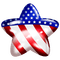 Patriotic.4th OfJuly.Scrap.Red.White.Blue - 無料png アニメーションGIF