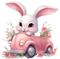 loly33 lapin fleur - Free PNG Animated GIF