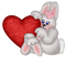 Kaz_Creations Easter Deco Love Bunny - zadarmo png animovaný GIF