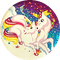 Lisa Frank unicorns rainbow - png gratuito GIF animata