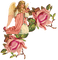 Kaz_Creations Victorian Angel With Flowers - png gratis GIF animado
