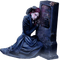 woman goth grave femme gothique - Free PNG Animated GIF