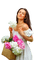 loly33 femme pivoine - PNG gratuit GIF animé