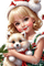 loly33 enfant chien noël - Free PNG Animated GIF