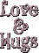 love & hugs - Zdarma animovaný GIF animovaný GIF