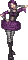 femme violette - GIF animado gratis GIF animado