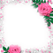 Frame.Roses.White.Pink - KittyKatLuv65 - png grátis Gif Animado