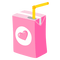 pink heart juice - png grátis Gif Animado