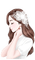 Lovely girl by Mellow WHITE - PNG gratuit GIF animé
