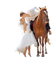 Couple à cheval - zdarma png animovaný GIF