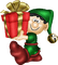 Elfo navidad - zadarmo png animovaný GIF