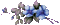 flores  azules gif  dubravka4 - Бесплатный анимированный гифка анимированный гифка
