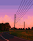 pixel art road - GIF animé gratuit