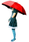Kaz_Creations Woman Femme With Umbrella - фрее пнг анимирани ГИФ