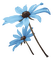 Fleurs.Blue flower.Victoriabea - zadarmo png animovaný GIF