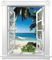 summer  open window - zdarma png animovaný GIF