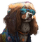 loly33 chien hippie - png gratis GIF animado