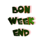 BON WEEK END - GIF animado gratis GIF animado
