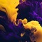 Abstract Yellow Purple Background - GIF animado gratis