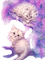 Y.A.M._Fantasy cat purple - nemokama png animuotas GIF