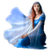 femme azul - GIF animé gratuit