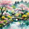 ♡§m3§♡ Japanese green landscape animated - Безплатен анимиран GIF анимиран GIF