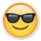 smiling face cool emoji
