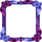 blue purple frame bleu cadre violet