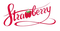 Strawberry Text - Bogusia - Free PNG Animated GIF