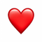 red heart emoji - PNG gratuit GIF animé