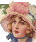 vintage lady woman hat - GIF animé gratuit GIF animé