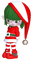 Kaz_Creations Dolls Cookie Elfs Red Christmas - darmowe png animowany gif