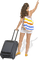 Kaz_Creations Woman Femme Tourist - Free PNG Animated GIF