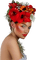 woman flower bp - Free PNG Animated GIF