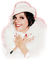 soave woman vintage  Liza Minnelli pink white red - gratis png animeret GIF