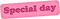 Kaz_Creations Rose Pink Deco Scrap Text Special Day - PNG gratuit GIF animé
