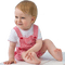 Baby wearing red gingham png - nemokama png animuotas GIF