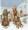 niños vintage invierno dubravka4 - Ingyenes animált GIF animált GIF