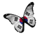 butterfly south korea flag - фрее пнг анимирани ГИФ